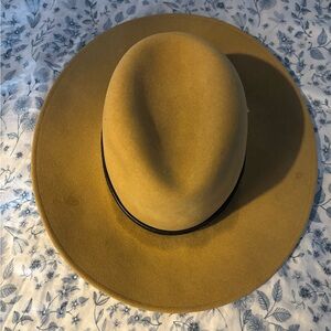 Goorin Bros Jolie Mustard Wool Fedora Hat Size Small